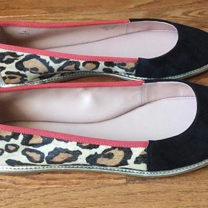 Enzo Angiolini Nation Suede/Metallic/Leopard Flats